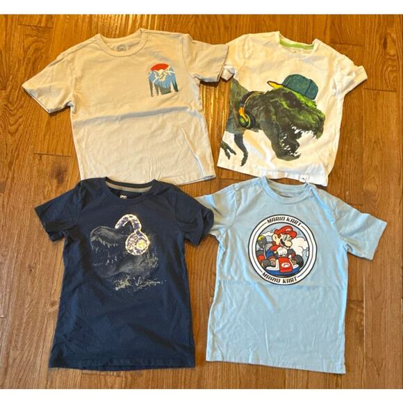 Boys size 6/7 graphic t shirt bundle Mario Cart Dinosaur - Picture 11 of 11